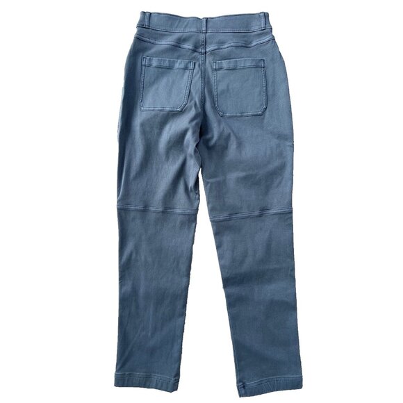 Spanx 20399R Stretch Twill Straight Leg Pant Hazy Blue Grey ( S ) - Picture 5 of 5